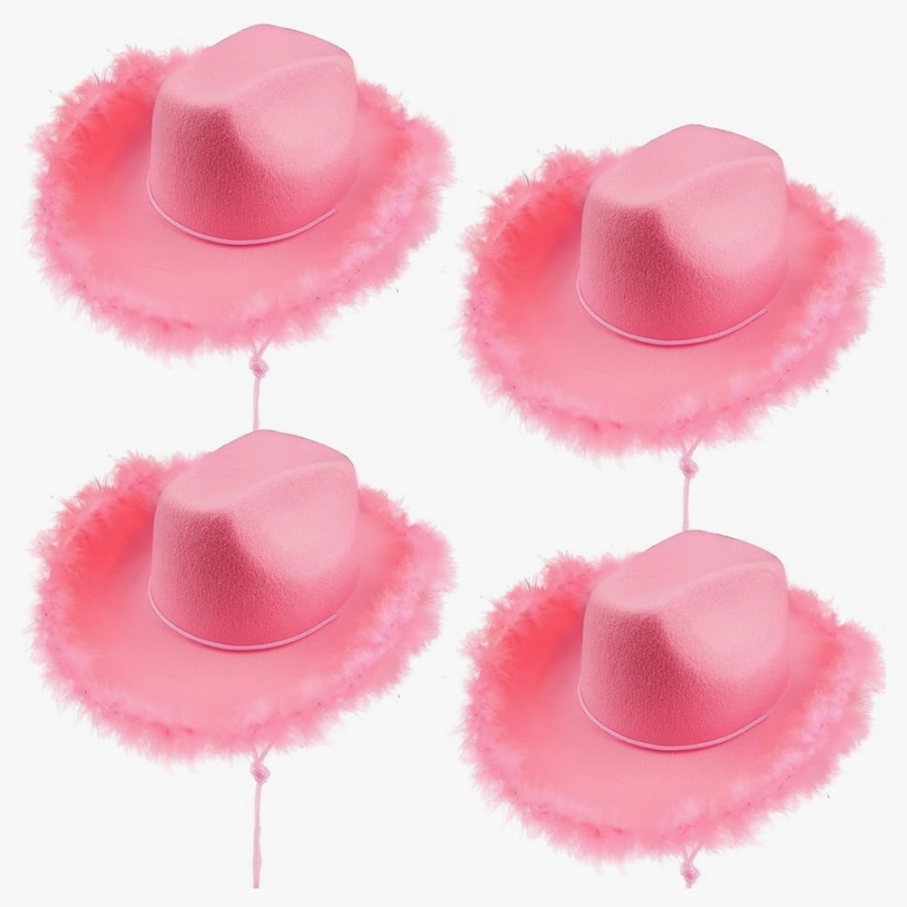 Pink Cowgirl hats (4)